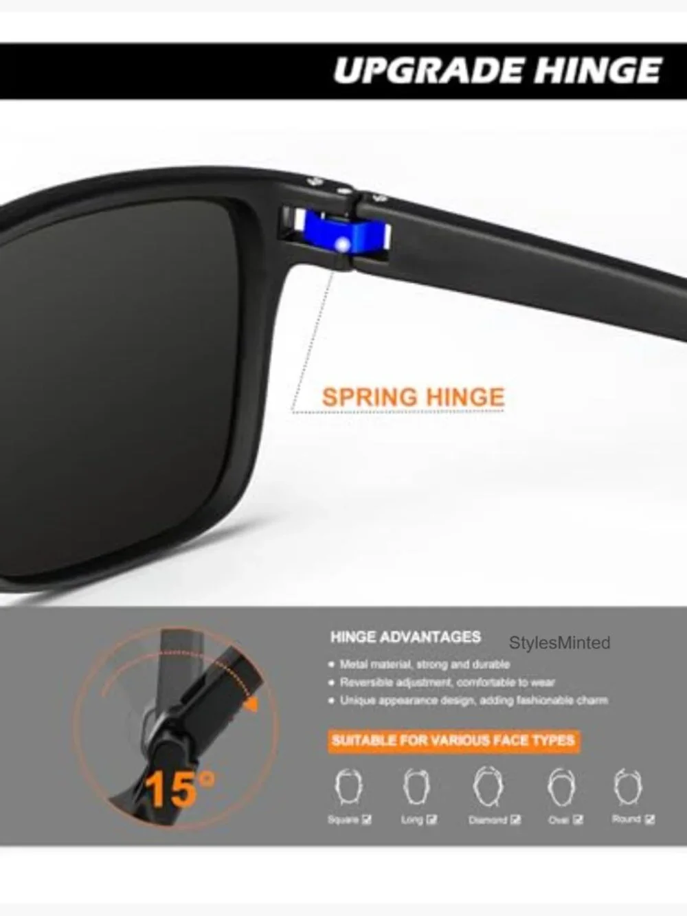 Classic Polarized Sunglasses for Men UV Protection 4 Pack